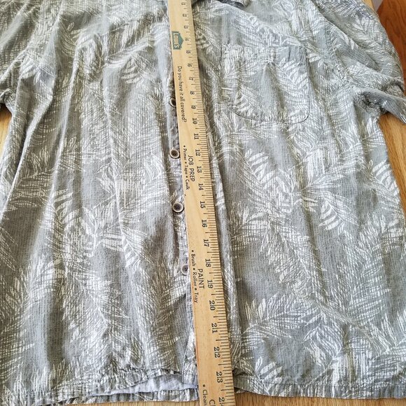 OP Ocean Pacific Men's Hawaiian Shirt Cotton Blend Tropical Floral ~ Large - Picture 5 of 7